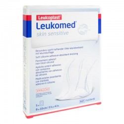Leukomed Skin Sensitive 8x10 cm, 5 unidades