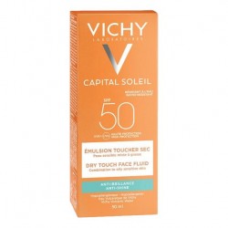 Vichy Capital Soleil Crema Solar Facial Tacto Seco SPF 50+, 50 ml