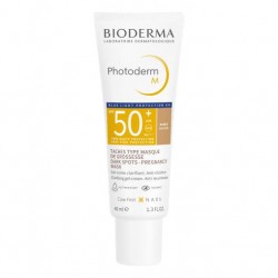 Bioderma Photoderm M SPF 50+, Gel Crema Color Dorado, 40 ml