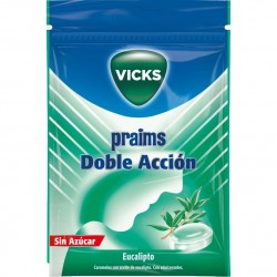 Vicks Praims Doble Acción sin Azúcar Bolsa, 60 g