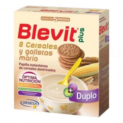 Blevit Plus Duplo 8 Cereales y Galletas, 600 g