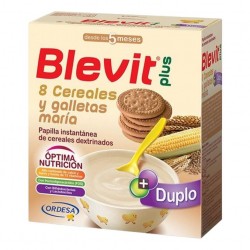 Duplo Blevit Plus 8 Cereales Con Miel Y Galletas María, 600 g