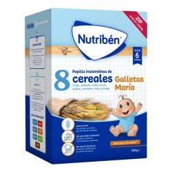 Nutribén 8 Cereales Galletas María, 600 g