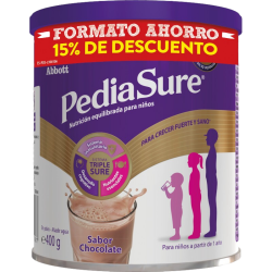 Pediasure Polvo Sabor Chocolate 400g Formato ahorro 15% desc