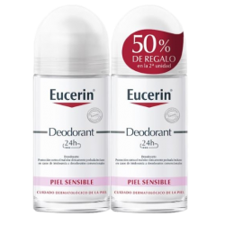 Eucerin Desodorante Roll-on 24h, 50mL Duplo 50% regalo 2ªunidad