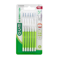 Gum Cepillo Interdental 2114 Bi-Direccional 0.7mm, 6 unidades