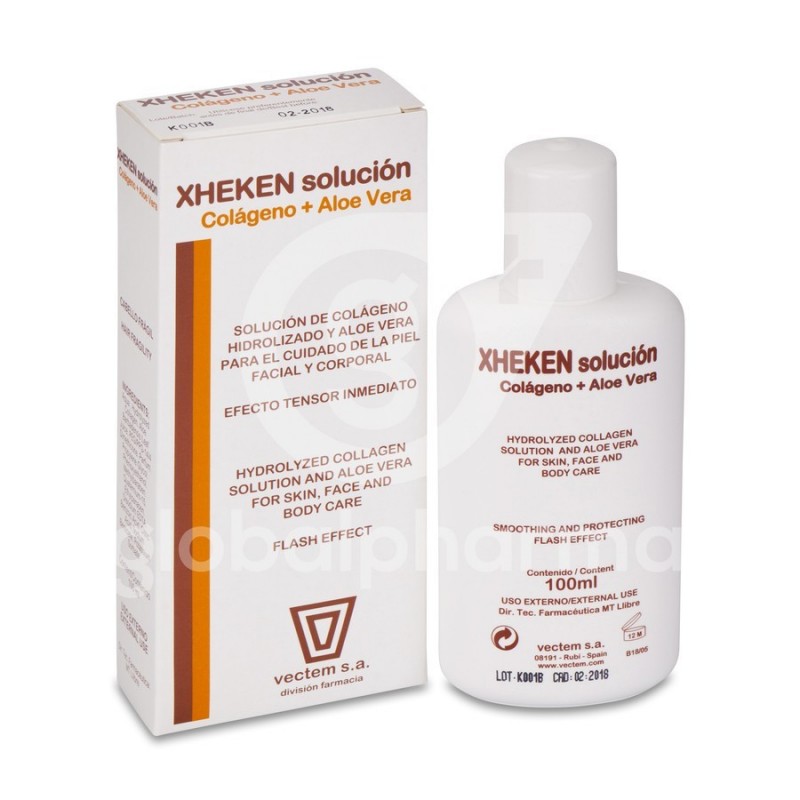 Habubu Reembolso Síntomas Xheken Solución Colágeno + Aloe Vera, 100 ml