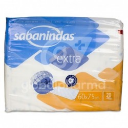 Sabanindas Extra 60X75, 20 Uds