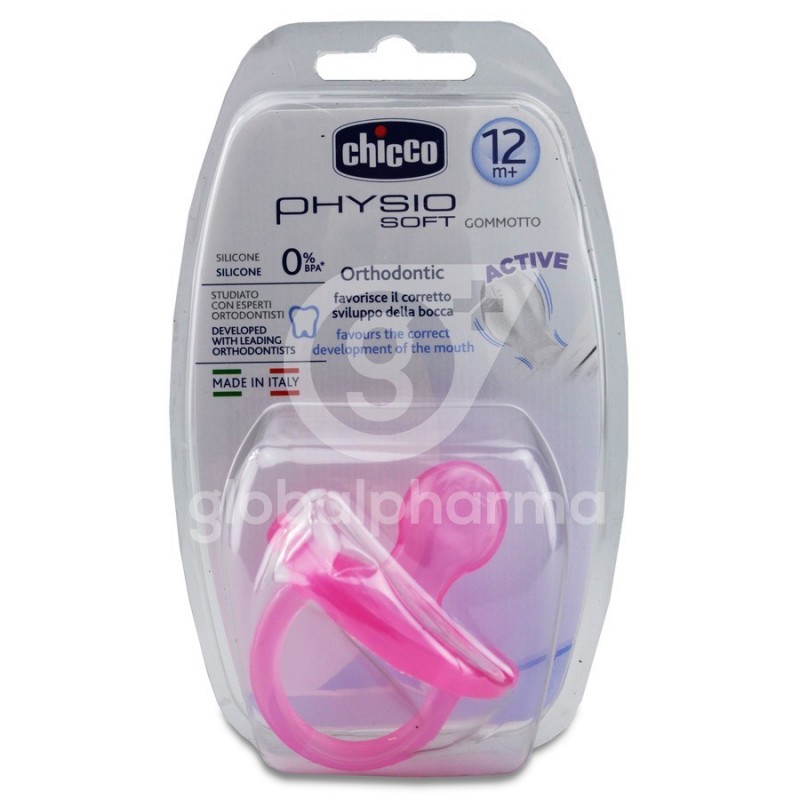 Chupete Chicco Physio Soft con tetina ortodóntica y activa - 0-6 meses