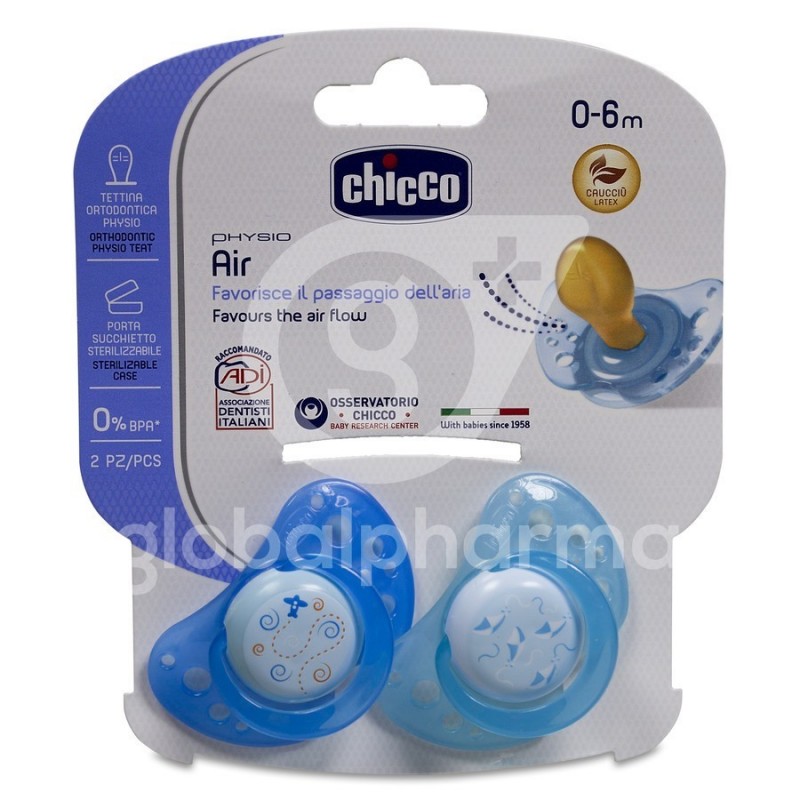 Comprar Chupete Chicco Silic Physio Micro 0-2M Azul 2U
