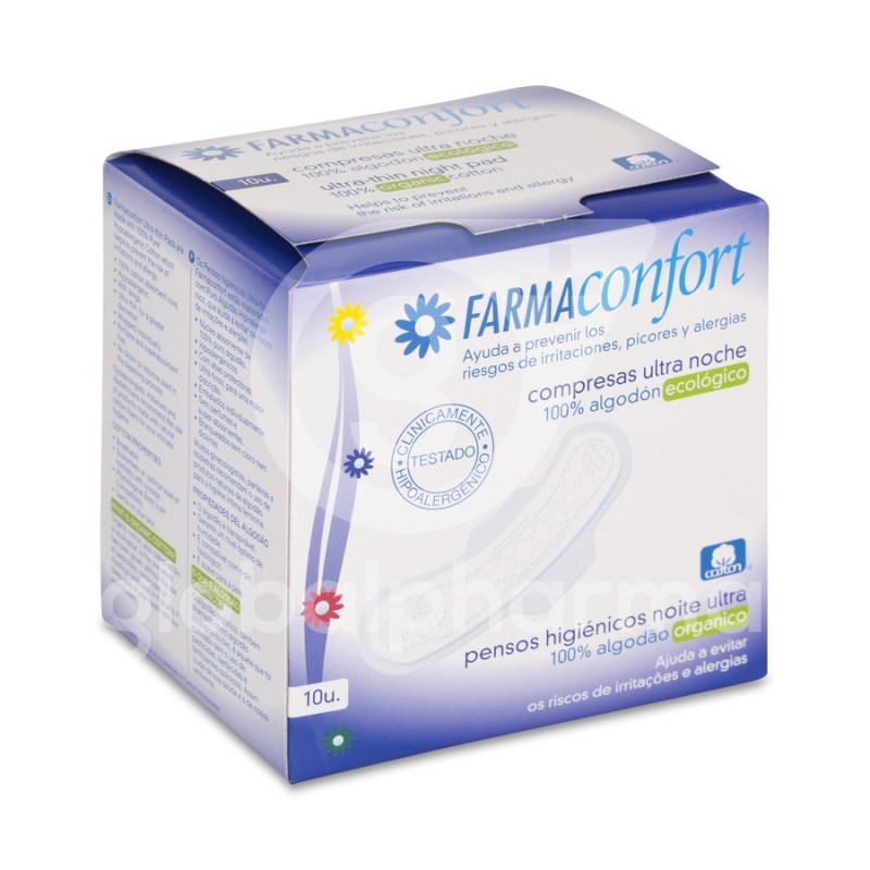 Farmaconfort Compresas Ultra Día 100% Algodón 10 Unidades
