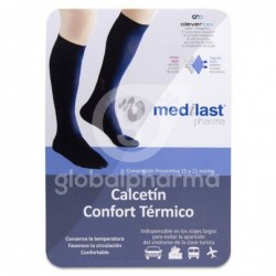 Medilast Calcetín Confort Térmico Negro Talla XL, 1 Unidad