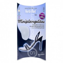 Herbi Feet Mini Plangelitas Almohadilla de Gel Invisible, 1 Unidad