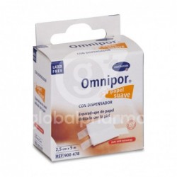 Esparadrapo Omnipor de Papel 5X2,5 con Dispensador