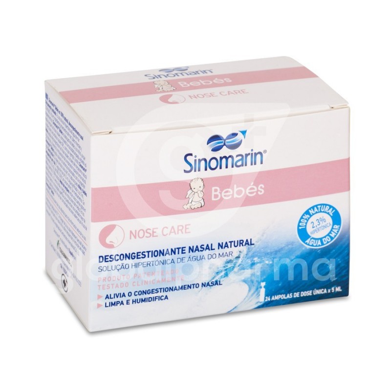 Comprar Sinomarin Bebés Descongestionante Nasal Natural 24 monodosis