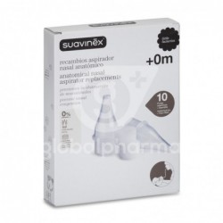 Suavinex Recambio Aspirador Nasal Anatómico, 10 Unidades