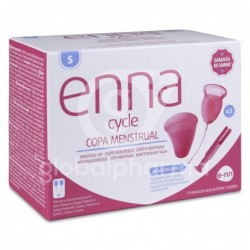 Enna Cycle Copa Menstrual con Aplicador Talla S, 2 Unidades