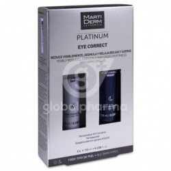 MartiDerm Platinum Eye Correct Día y Noche, 2 x 10 ml