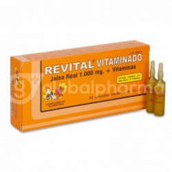 Revital Jalea Real + Vitaminas, 20 Ampollas Bebibles