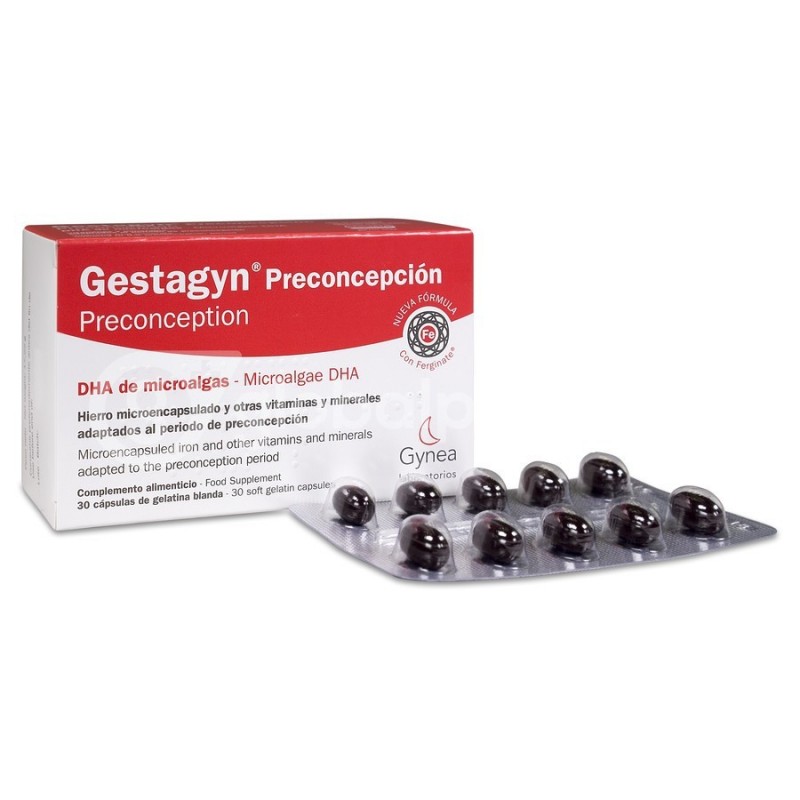 Gestagyn preconcepcion 30 cápsulas - Farmacia en Casa Online