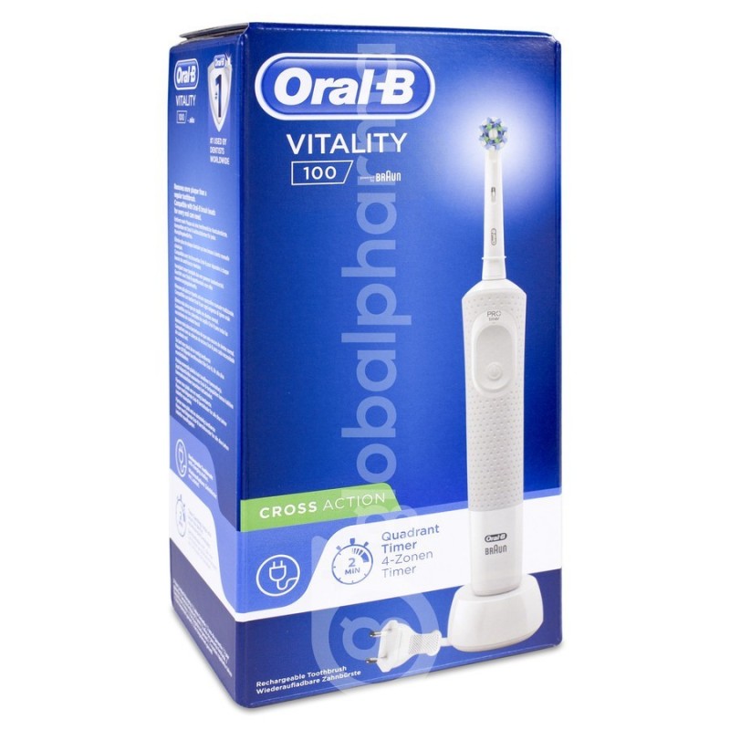 Cepillo Eléctrico Oral B Vitality Pro Blanco