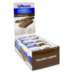 biManán Barritas de Chocolate Komplet, 24 Unidades