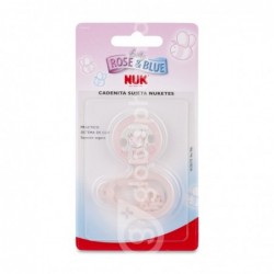 Nuk Cadena Tritán Rose & Blue, 1 Unidad