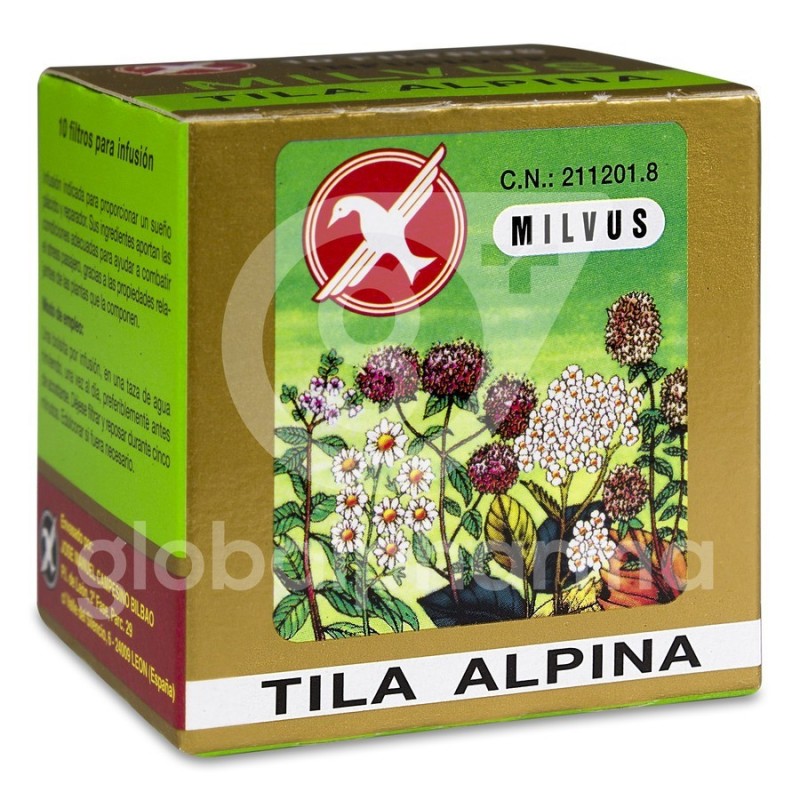 Milvus Tila Alpina Infusiones 10 Filtros